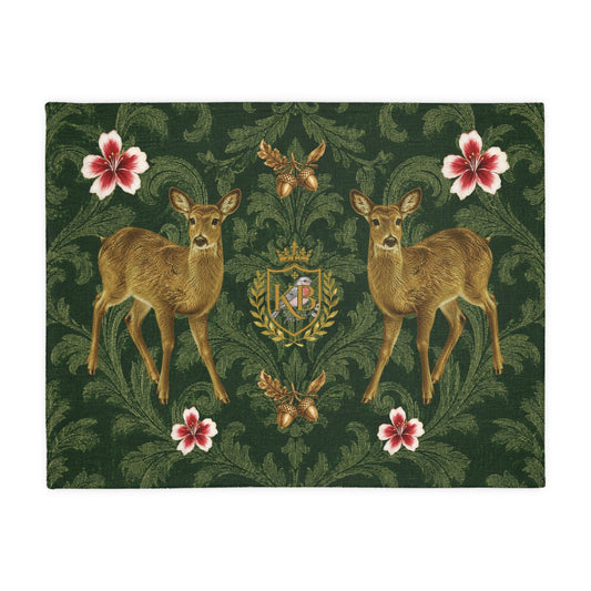 Holiday Heritage Deer Blanket