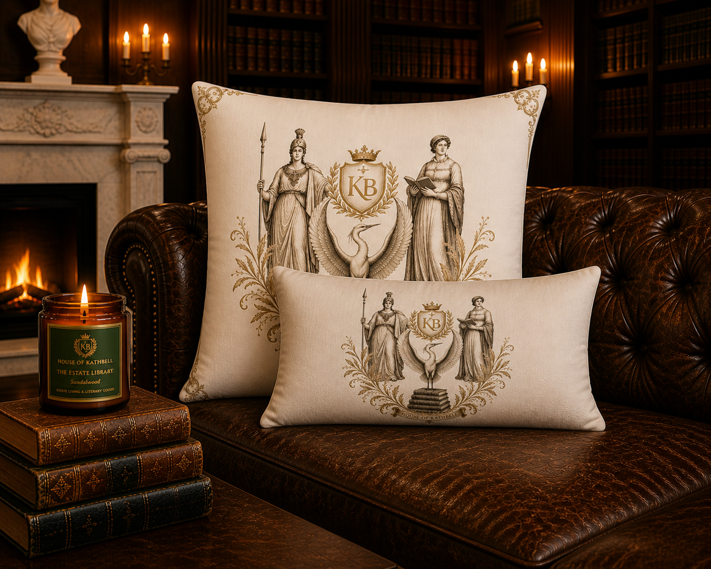 The Estate Library Lumbar Pillow