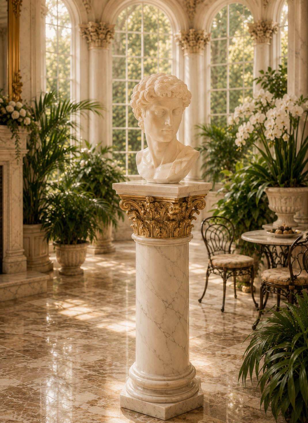 The Conservatory Bust Candle