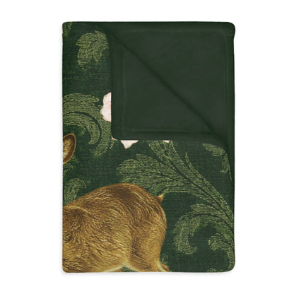Holiday Heritage Deer Blanket