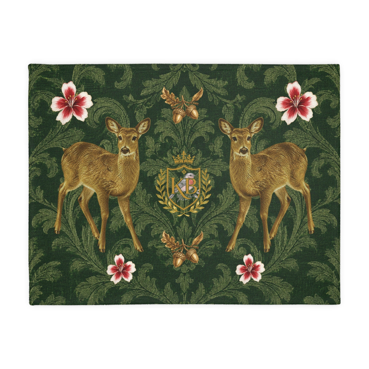 Holiday Heritage Deer Blanket