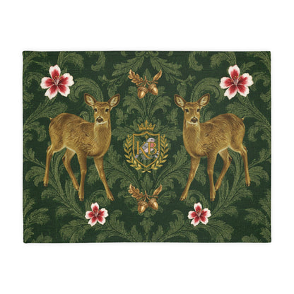 Holiday Heritage Deer Blanket