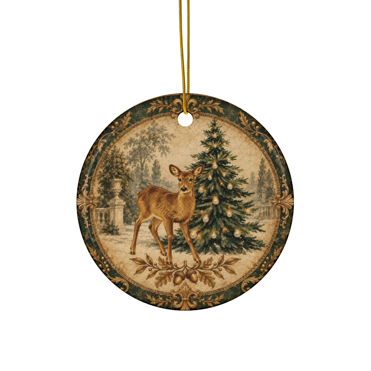 Heritage Deer Holiday Ornament
