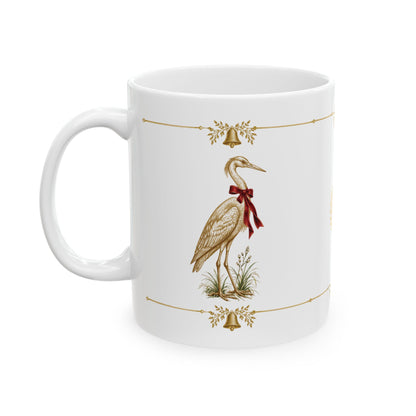 Holiday Egret Mug
