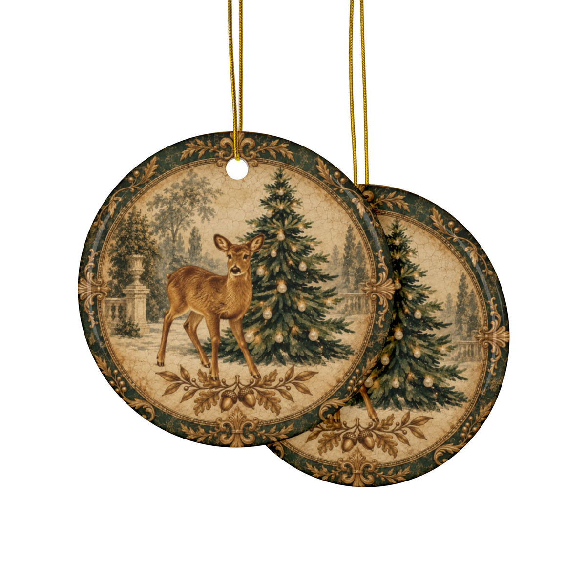 Heritage Deer Holiday Ornament