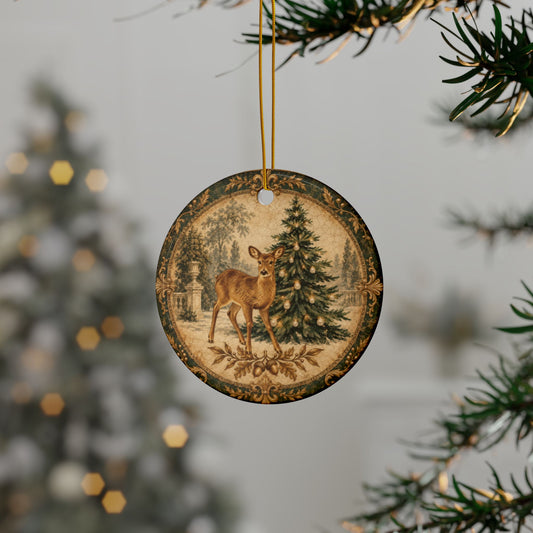Heritage Deer Holiday Ornament
