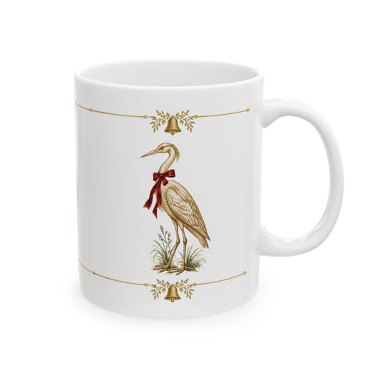 Holiday Egret Mug