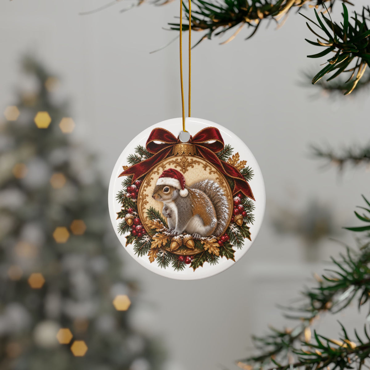 Vintage Squirrel Ornament