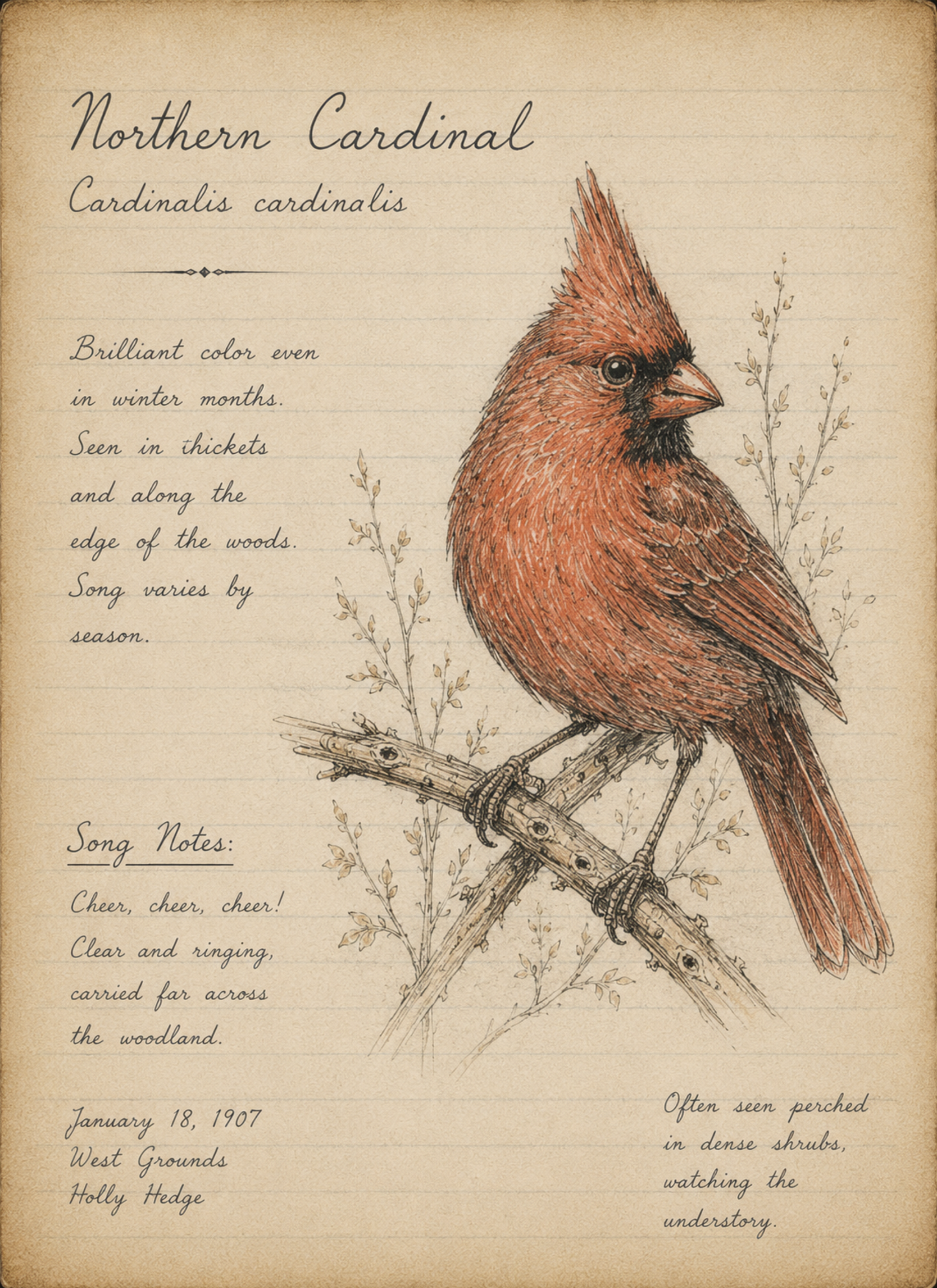 The Conservatory Field Journal — Bird Edition