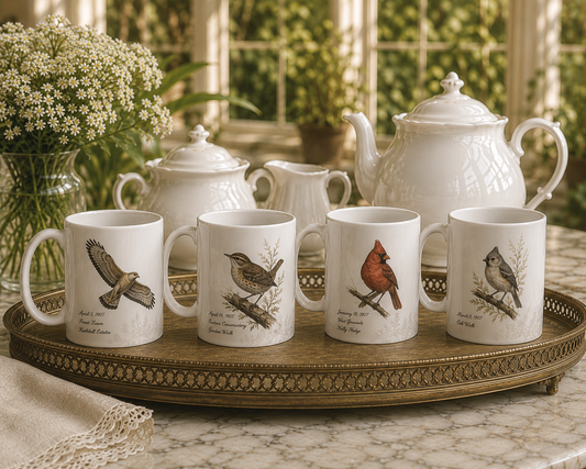 The Estate Grounds Bird Mug Collection