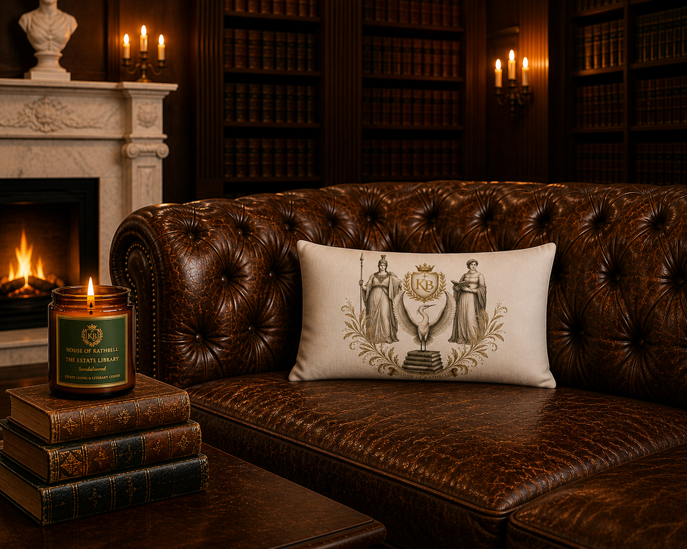 The Estate Library Lumbar Pillow