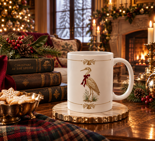 Holiday Egret Mug