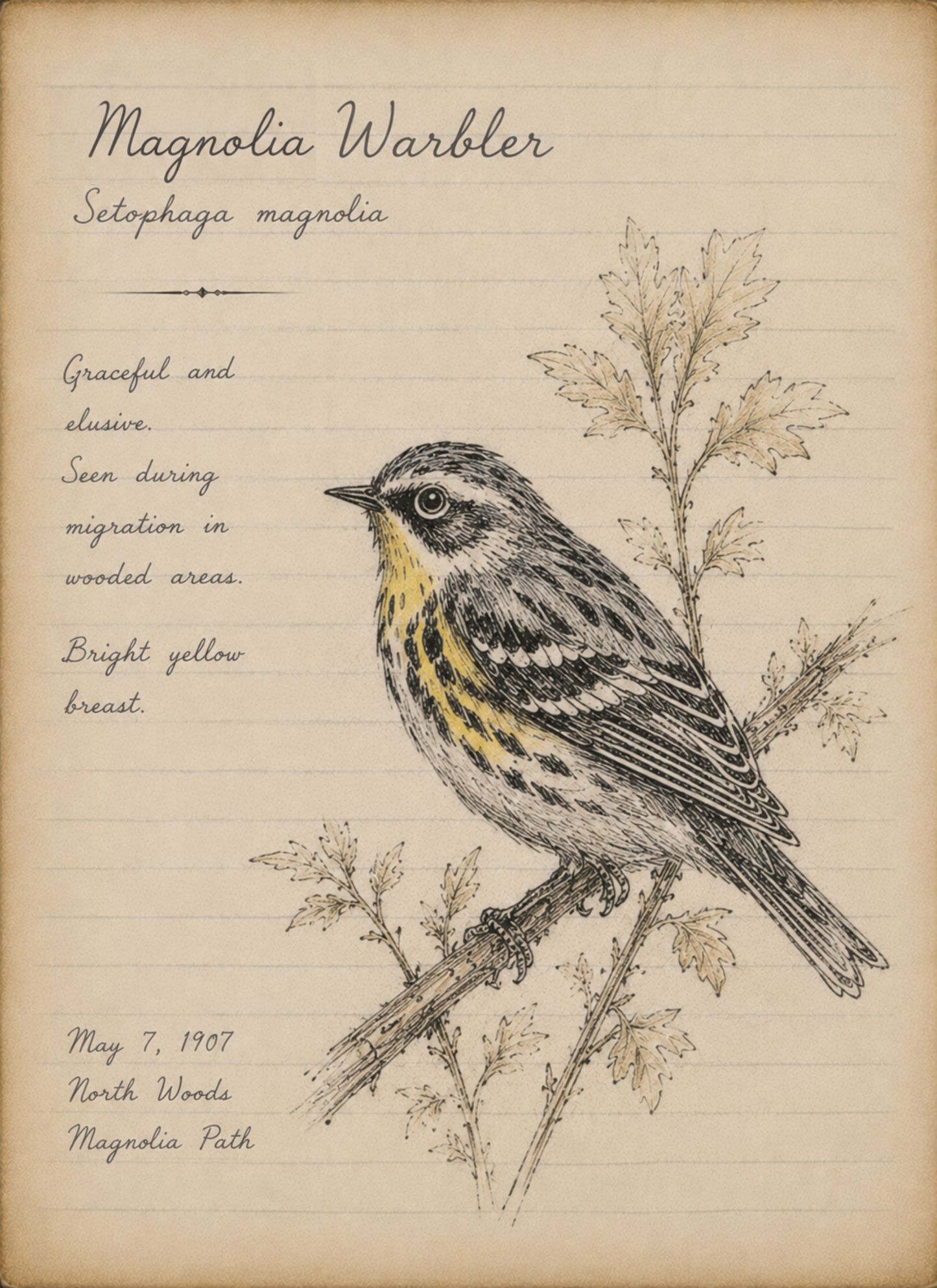 The Conservatory Field Journal — Bird Edition