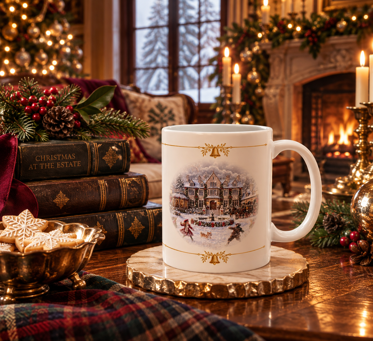 Snow Covered Estate Mug