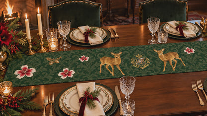 Estate Deer Holiday Table runner