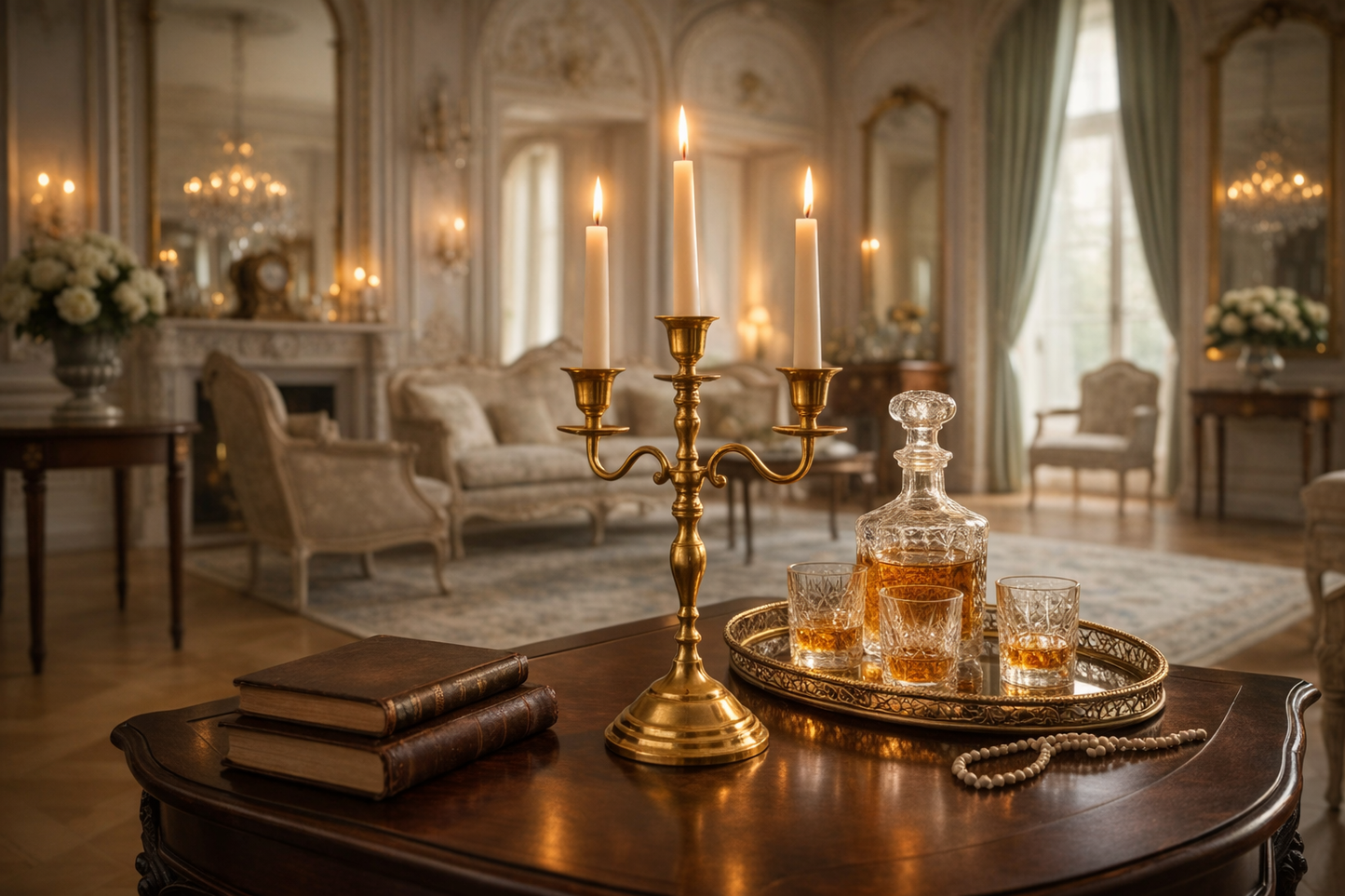 Gilded Salon Candelabra